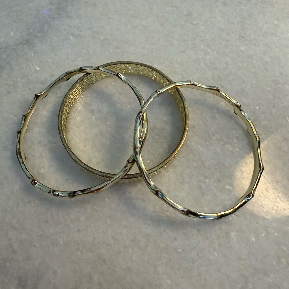 Kendra Scott Gold Bangle Set